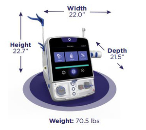 TFT display provided for award winning portable Dialysis machine 