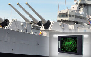 High bright monitors fit for today requirements on a Naval vessel